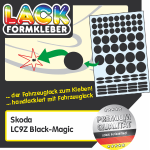 Skoda Lack LC9Z Black-Magic Spot-Repair. Kleinere Skoda Lack LC9Z Beschädigungen ohne Lackstift ausbessern.