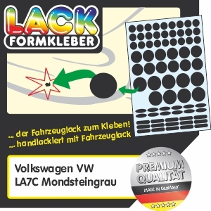 VW Lack LA7C Mondsteingrau Lack ausbessern Spot-Repair. Kleinere VW Lack A7C Beschädigungen ohne Lackstift ausbessern.