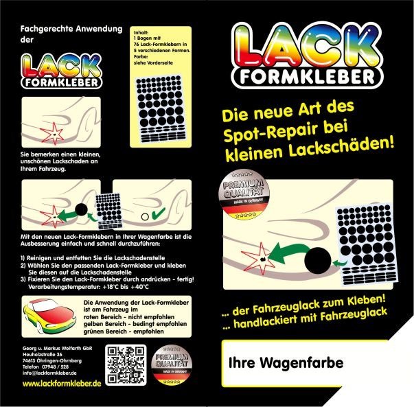 Spot-Repair-Set 19-teilig für Lackschäden